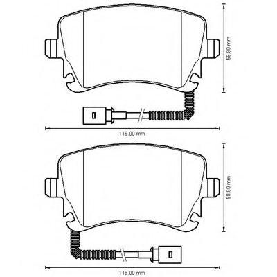 Borg & Beck Brake Pad Front